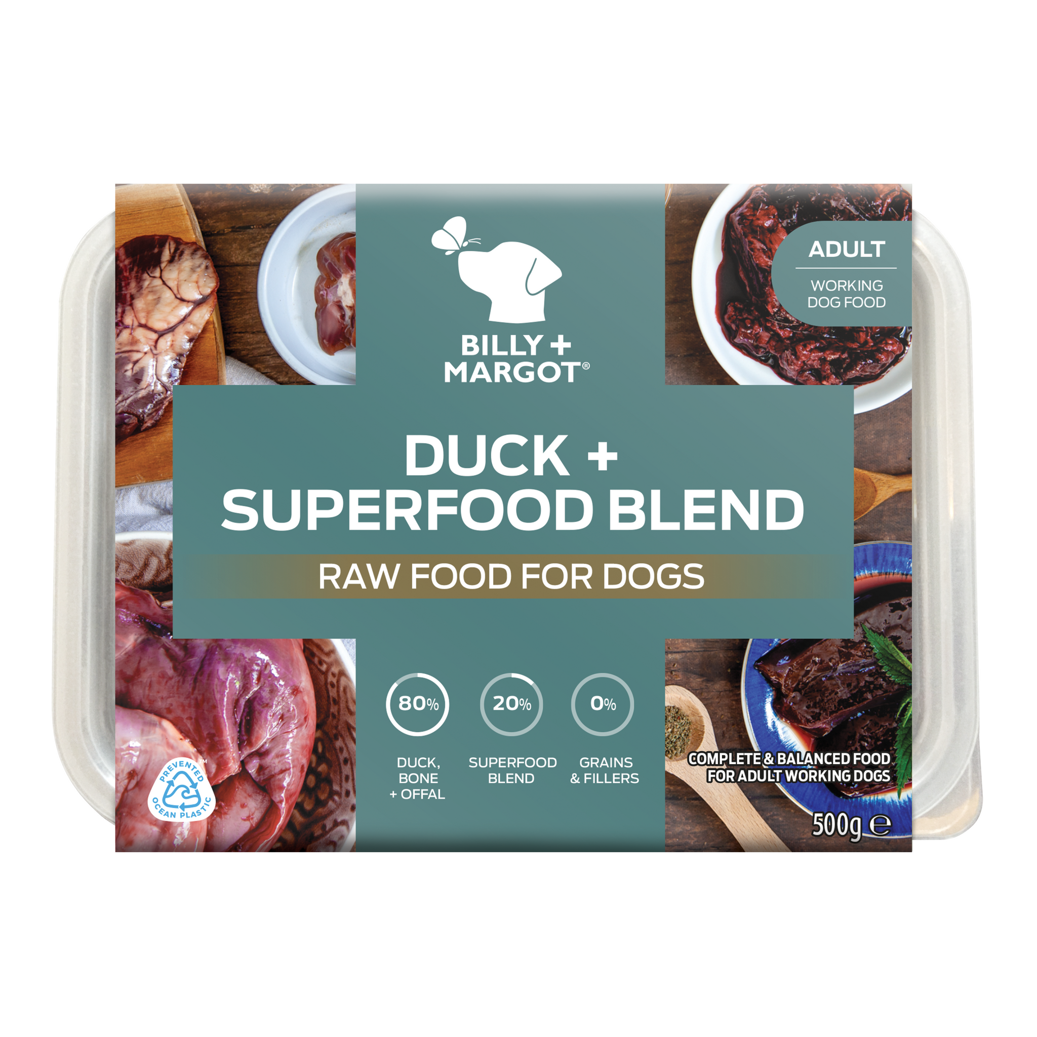 Duck Complete Raw Dog Food Billy Margot Billy Margot UK