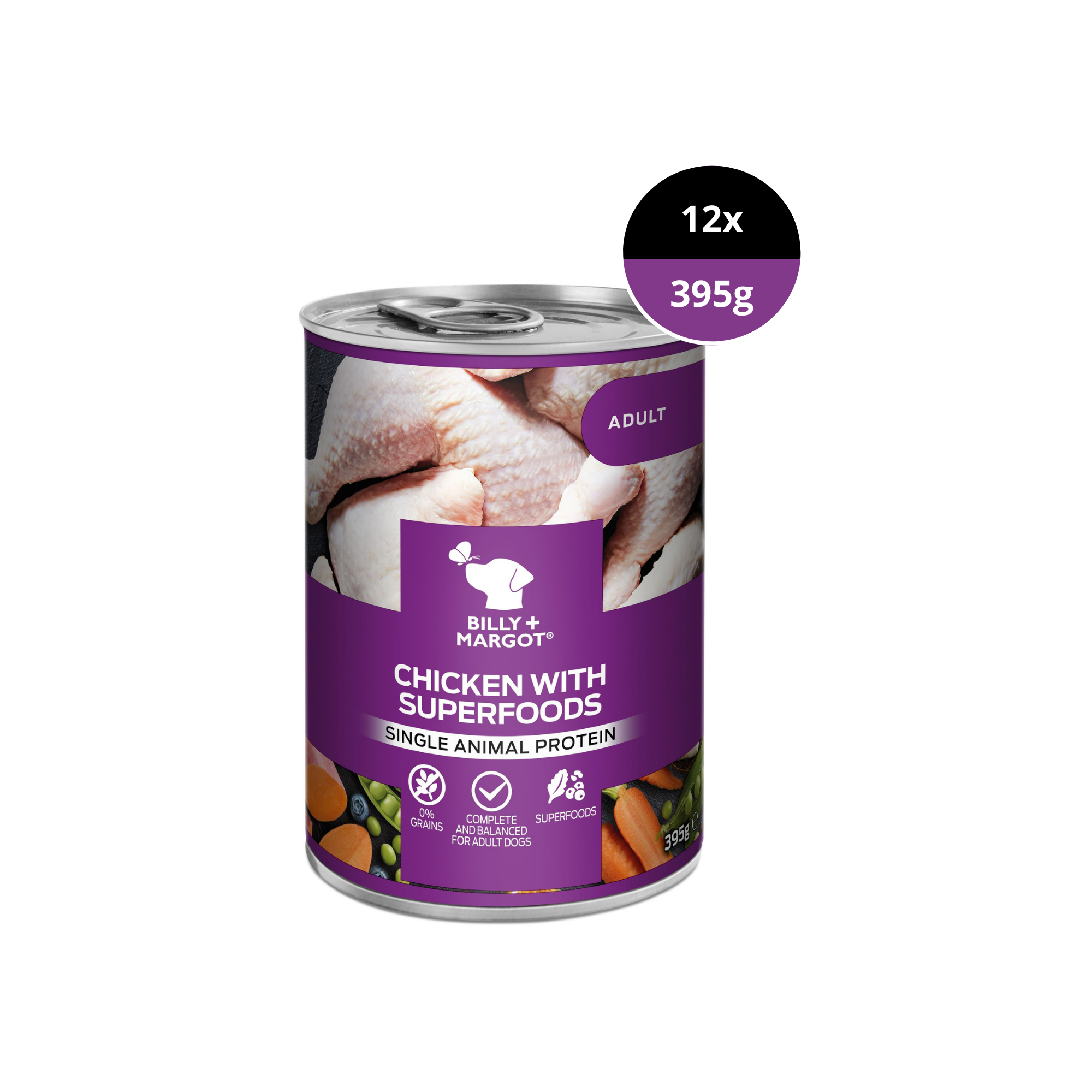 Single protein sales wet dog food