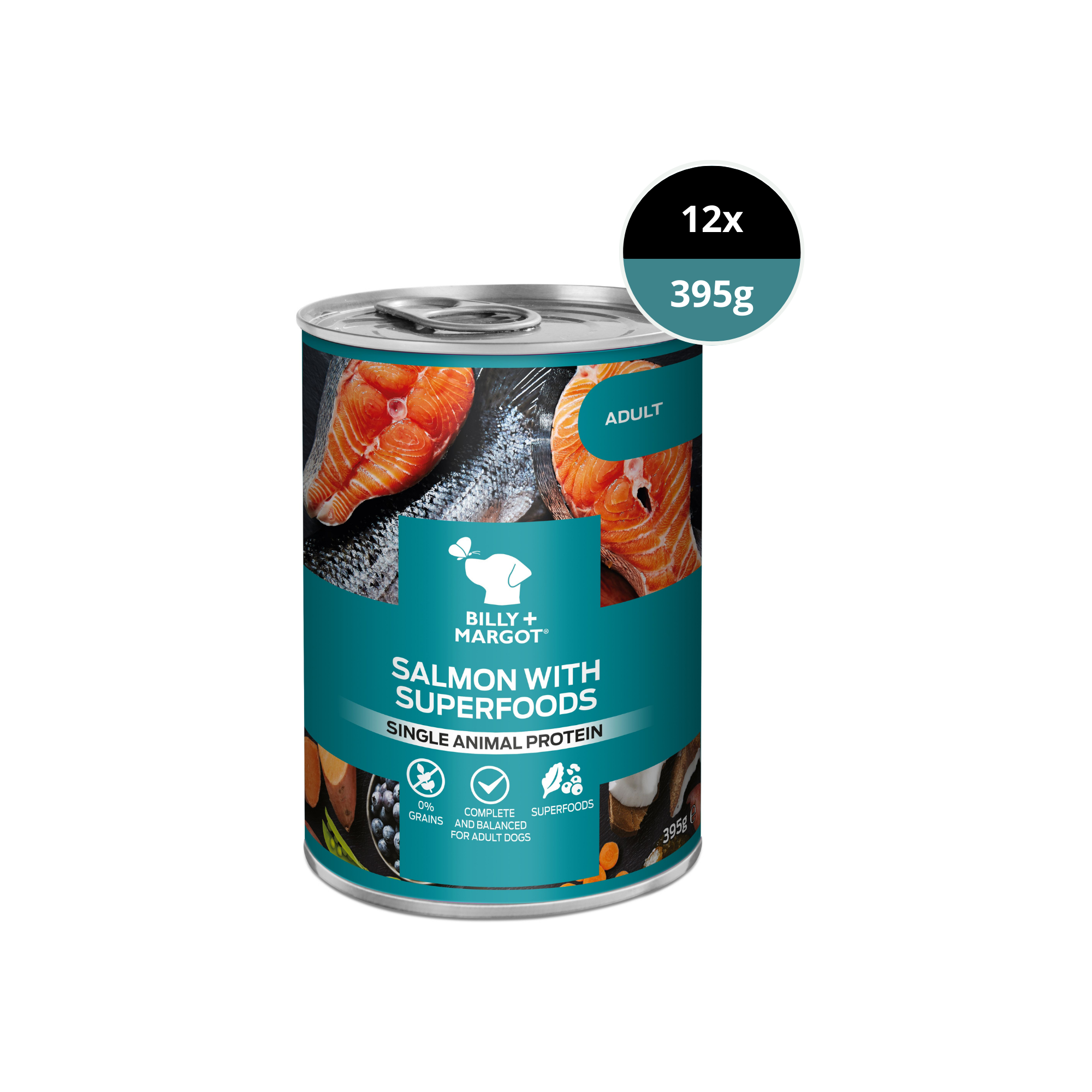 salmon grain free canned wet dog food