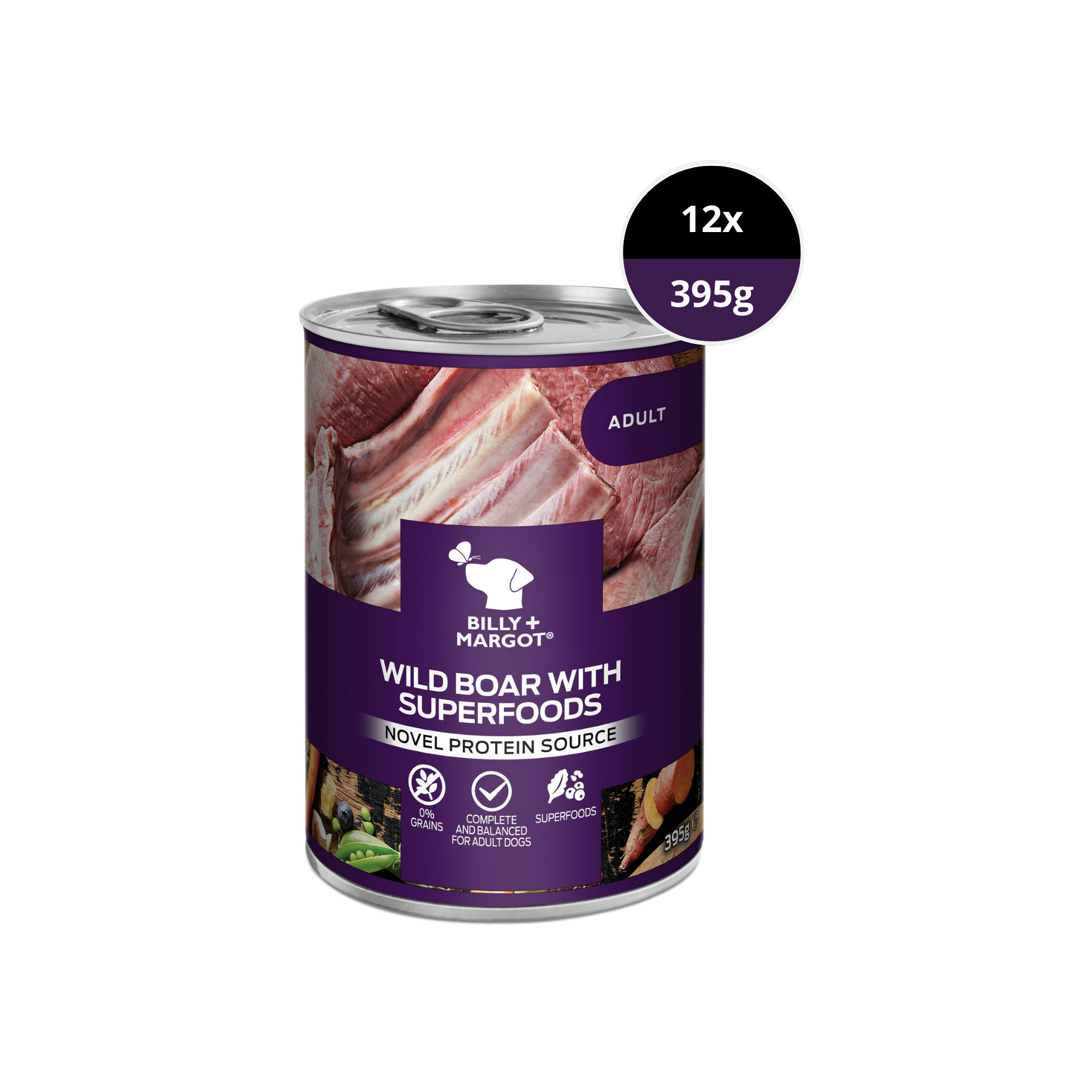 wild boar grain free canned wet dog food