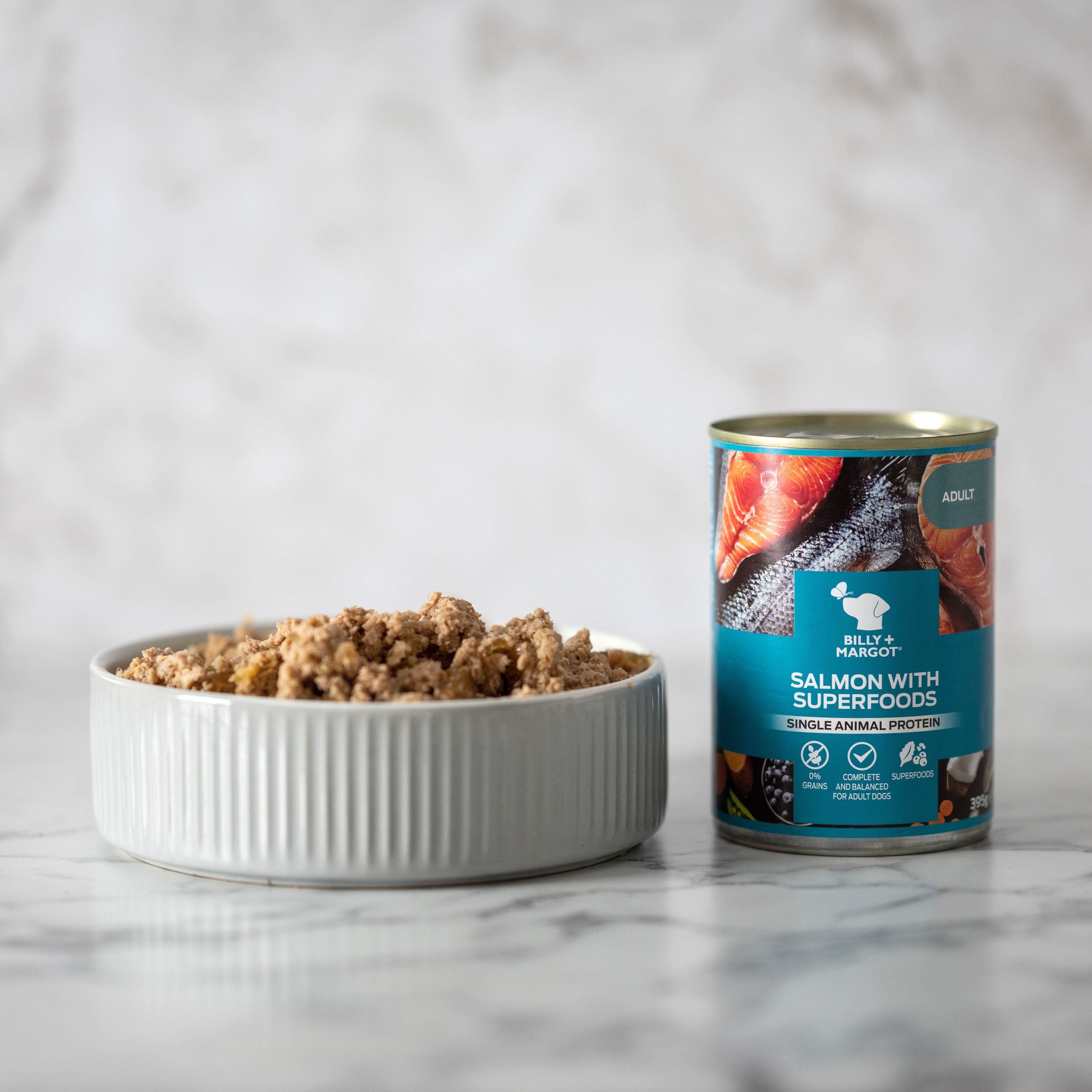 salmon grain free canned wet dog food